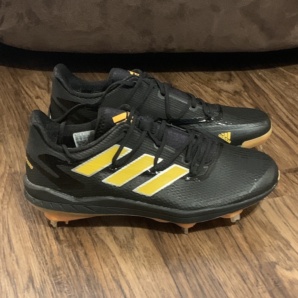 Adidas Adizero Afterburner 8 Metal Black Baseball Cleats Men's Size 7 H00974